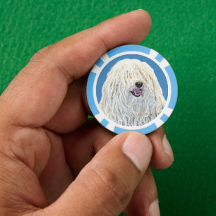 Puli-schilderijen - Kute Original Dog Art Poker Chips
