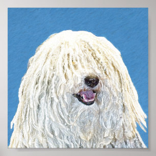Puli-schilderijen - Kute Original Dog Art Poster