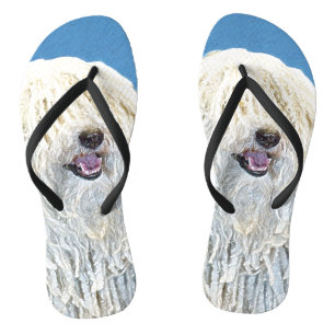 Puli-schilderijen - Kute Original Dog Art Teenslippers