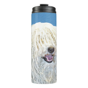 Puli-schilderijen - Kute Original Dog Art Thermosbeker