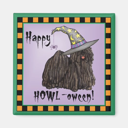 Puli Witch Magnet Magneet (Voorkant)