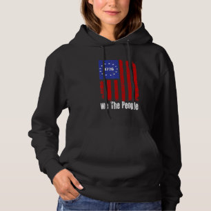 Pull À Capuche 1776 Nous Le Peuple Betsy Ross Usa Drapeau Patriot