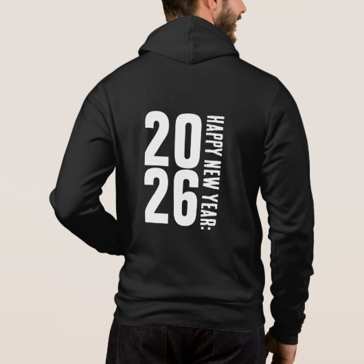 Pull À Capuche 2026 Bonne Année-45345 (Dos)