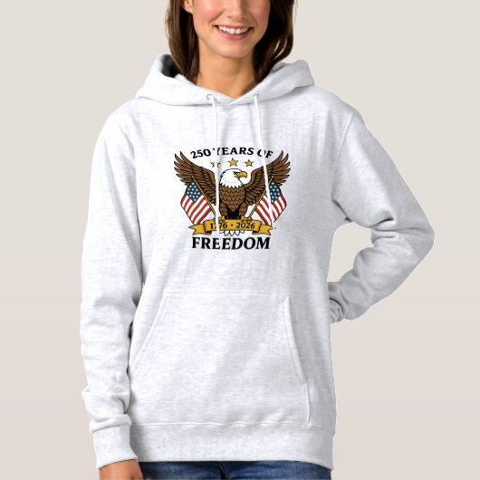 Pull À Capuche 250 ans de liberté - L'anniversaire de l'Amérique (Devant)