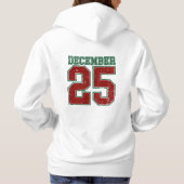 Pull À Capuche 25 décembre Jersey Athletic Style Noël (Dos)