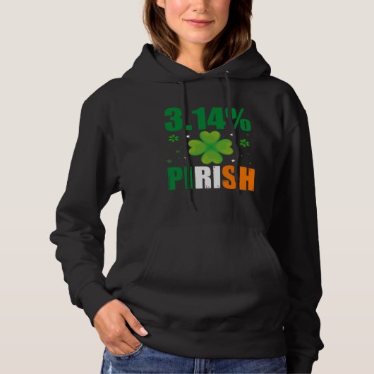 Pull À Capuche 3 14 Pirish St Patrick s Math Geek Irish Math Tea (Devant)