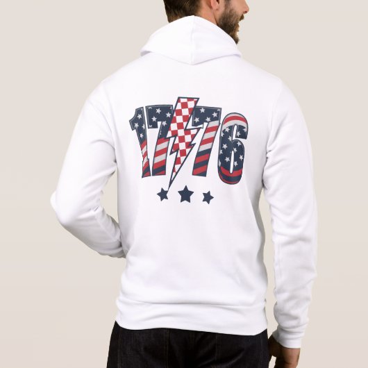 Pull À Capuche 4 juillet 1776 (Dos)