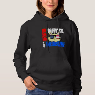 Pull À Capuche 4 juillet Chat Rouge Blanc Meowsome Drapeau Patrio