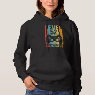 Pull À Capuche 52e anniversaire Dames Mens Niveau 52 ans 1970
