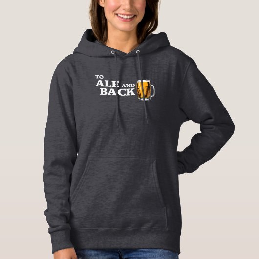 Pull À Capuche À Ale Et À Back - Citation De L'Amateur De Bière (Devant)