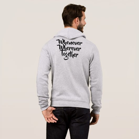 Pull À Capuche À chaque fois, partout, ensemble T-shirt (Dos entier)
