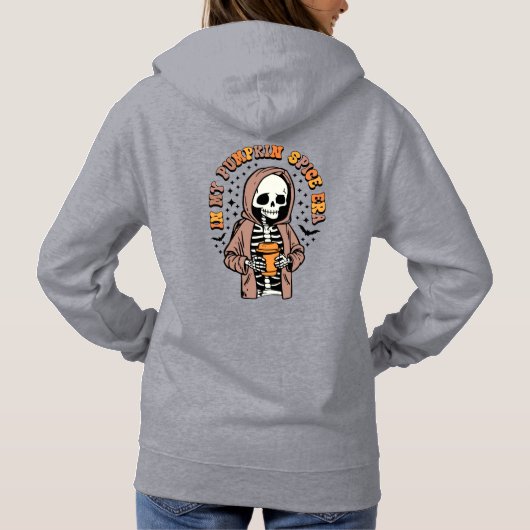 Pull À Capuche À l'ère de l'épice Citrouille | Skeleton | Avant e (Dos)