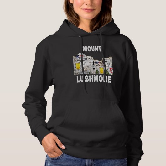 Pull À Capuche Abraham Drinkin Ben Drankin Mount Rushmore Usa 2 (Devant)