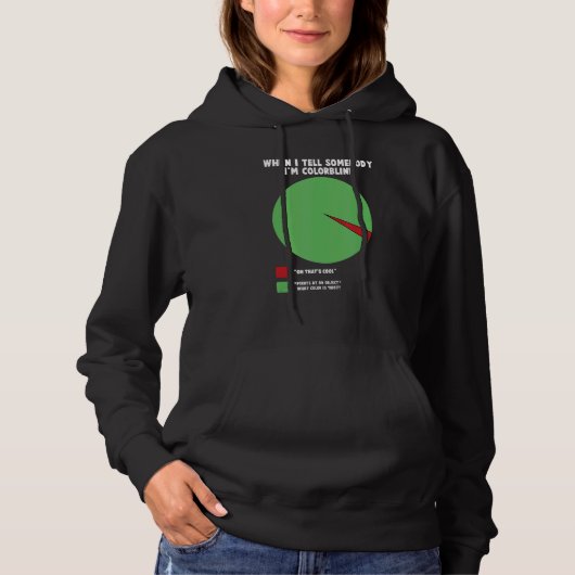 Pull À Capuche Accepté Couleur Couleur Aveugle Couleur Amusant 7 (Devant)