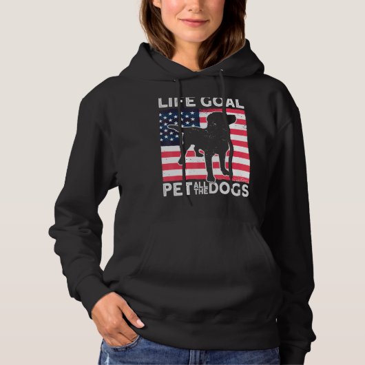 Pull À Capuche Accessoires pour chiens Labrador Usa Drapeau Objec (Devant)