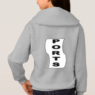 Pull à capuche acier dos filles DESIGN SPORT