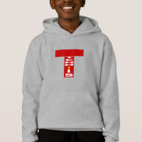 Pull à capuche acier enfants  DESIGN  TENNIS 