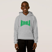 Pull à capuche acier enfants KIROLA (Devant entier)