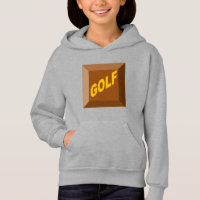 Pull à capuche acier filles CHOCOLAT GOLF