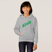 Pull à capuche acier filles KIROLA (Devant entier)