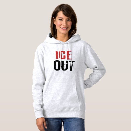 Pull À Capuche Activisme politique anti-glace de protestation (Devant entier)