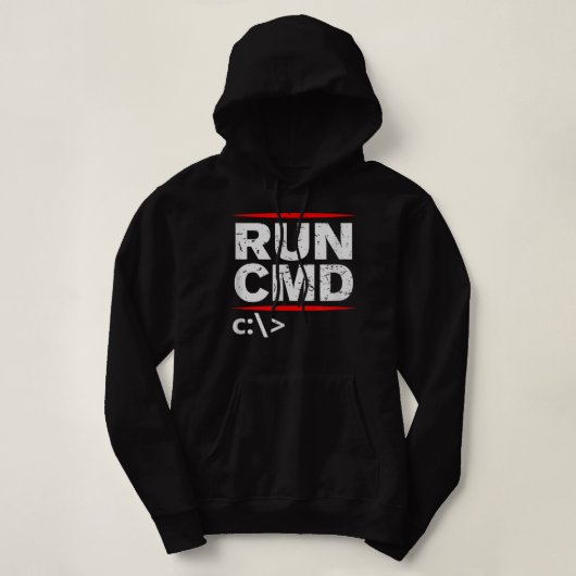 Pull À Capuche Admins Programmeurs Exécuter CMD Cadeau (Design devant)