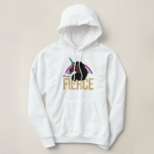 Pull À Capuche Afro Unicorn | Magique - Toujours fière (Design devant)