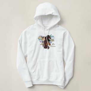 Pull À Capuche Afro Unicorn Trio Coeur Design