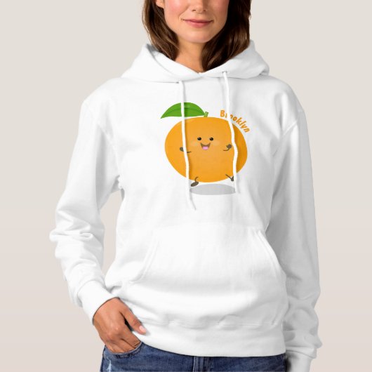 Pull À Capuche Agréable agrumes d'orange (Devant)