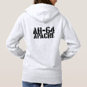 Pull À Capuche AH-64 Apache Femme American Apparel California (Dos)