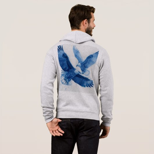 Pull À Capuche Aigle (Dos entier)