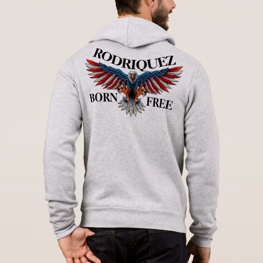 Pull À Capuche Aigle patriotique (Dos)