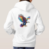 Pull À Capuche 🌟 Ailes 🦅 de rayonnement : L'Aigle céleste arc-e (Dos)