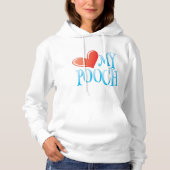 Pull À Capuche Aime mon toutou (Devant)