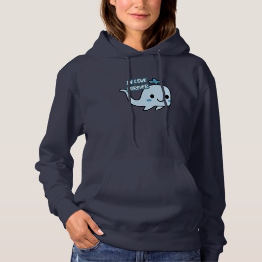Pull À Capuche Aimer les baleines Drôle cadeau pour les amateurs (Devant)