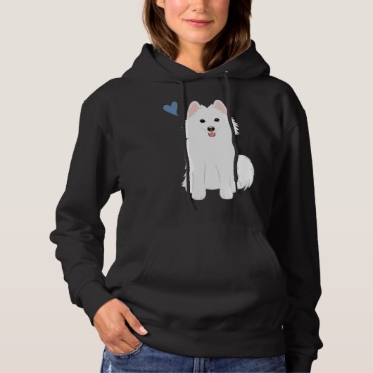 Pull À Capuche Aimer White Pomsky Pomeranian Husky (Devant)