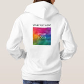 Pull À Capuche Ajouter du texte ou nom Télécharger le logo Femme  (Dos)
