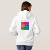 Pull À Capuche Ajouter du texte ou nom Télécharger le logo Femme  (Dos entier)