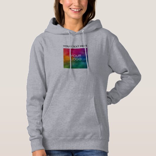 Pull À Capuche Ajouter un nom de texte Télécharger le logo Femme (Devant)
