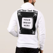 Pull À Capuche Ajouter un texte photo Modèle personnalisé face ar (Dos)