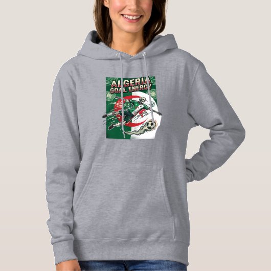Pull À Capuche Algérie But Énergie Squelette Attaquant Nations Gr (Devant)