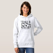 Pull À Capuche Alice White Rabbit Wonderland Classic (Devant entier)