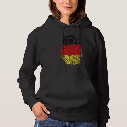 Pull À Capuche Allemagne Drapeau Empreinte Il Est Dans Mon Adn Po (Devant)