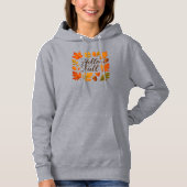 Pull À Capuche Allo Feuilles et glaces automnales (Devant)