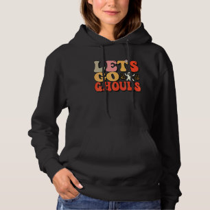 Pull À Capuche Allons-y les goules Fantôme avec des fleurs Déguis