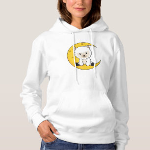 Pull À Capuche Alpaca Lune Bonne nuit Nombre pas cher Animaux dou