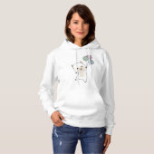 Pull À Capuche Alpaca Mouches Avec Ballons Animaux Sucrés Pour (Devant entier)