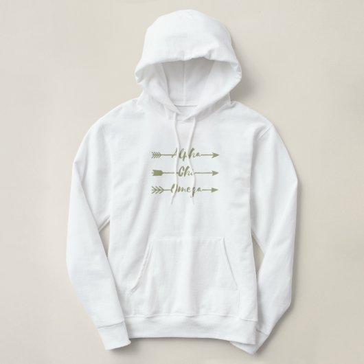 Pull À Capuche Alpha Chi Omega | Flèches (Design devant)