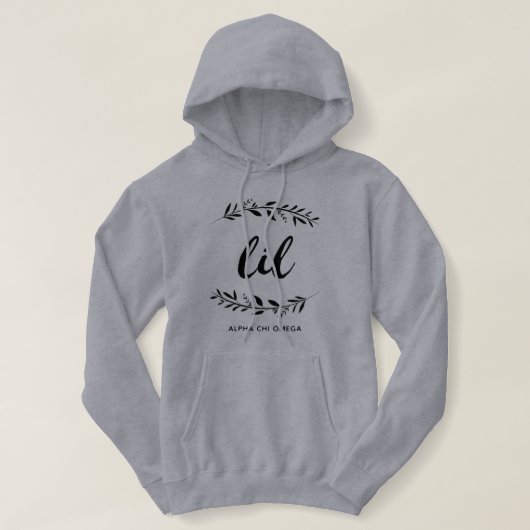 Pull À Capuche Alpha Chi Omega | Petit Couronne (Design devant)