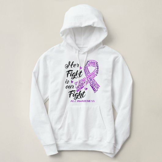 Pull À Capuche Alz Conscience que son combat est notre combat (Design devant)